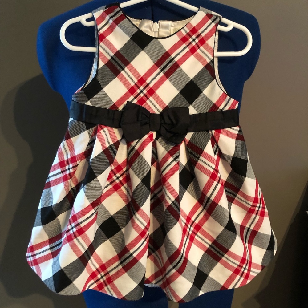 Children’s Place Baby Girls Plaid Holiday Dress